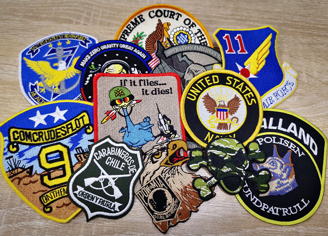 Twill Fabric Military Style Patches Recycled Clothes Badges And Patches