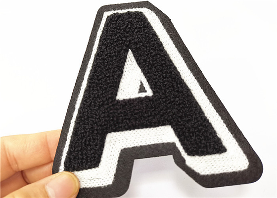 China Chenille Felt Letterman Patches Alphabet Patches For Jackets  2.75&quot; Tall supplier