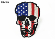 Skull Logo Raider Motorcycle Biker Patches For Vest Back 4.5" Width