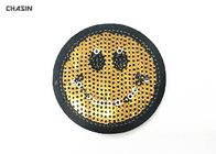 Commercial Emoji Sequin Embroidery Patches Used In Jacket And Bags