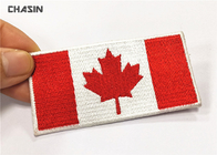 Custom Canada Flag Embroidery Iron Patches No Minimum For Clothing