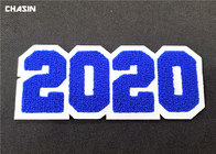 3D Custom Sew On Letterman Patches / 2020 Number Chenille Back Patches