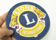 Club Souvenir Embroidered Badge Patches Lion Logo Cotton Fabric
