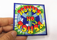 T- Shirt Twill Fabric Badges Patches 3" Tall Iron On Embroidered Patches
